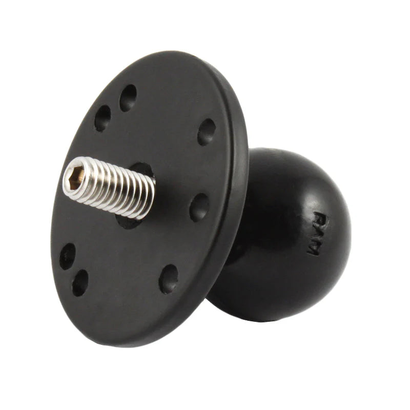 RAM® Ball Adapter with Round Plate and 3/8"-16 Threaded Stud